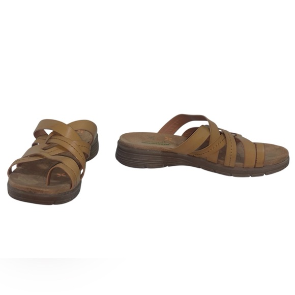 Baretraps Cassy Camel Strappy Slides. Vegan leather, size 8M GUC - Picture 6 of 9